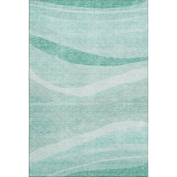 Dalyn Rugs Premium Machine Washable Mayfield AMF1099 Aqua 8' x 10' Rug