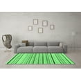 thumbnail image 3 of Ahgly Company Indoor Round Solid Emerald Green Modern Area Rugs, 4' Round, 3 of 4