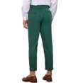 thumbnail image 3 of INSPIRE CHIC Striped Dress Pants for Men's Pleated Front Business Tapered Cropped Trousers 28 Green, 3 of 5