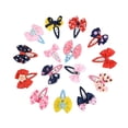 thumbnail image 3 of BEADCEST 12Set Hair Barrettes For Girls Assorted Color Cloth Hair Decoration Random Style, 3 of 8