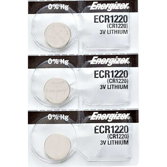 3 x Energizer CR1220 Batteries, Lithium Battery 1220