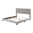 thumbnail image 4 of CorLiving Celeste Modern Upholstered Adult King Bed Frame with Headboard, Box Spring Required, Light Grey, 4 of 7