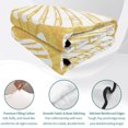 thumbnail image 4 of Quilts Full Size, Yellow Scallop Coastal Soft Comforter Bedding Set for Bed, Summer Beach Nautical Lightweight Quilted Bedspread with Pillow Cover(2 Pieces) for All Season, 78x90 Inch, 4 of 9