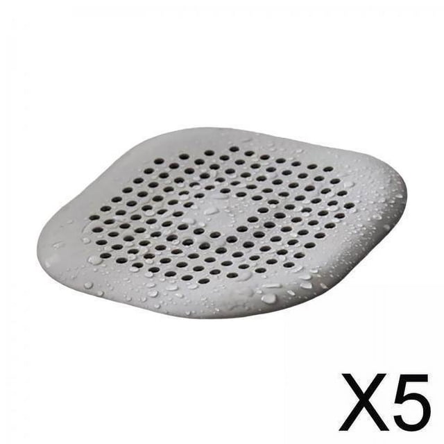 Colador de Fregadero de Cocina, Cubiertas de Desagüe de Ducha, Fácil de Instalar, Tapón de Desagüe de Suelo de Baño, Tapas de Desagüe de Ducha 5 piezas