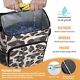 thumbnail image 2 of Travel Cooler Bag - Beige and Black Of Leopard Print Camping Beer Cooler Backpack with Bottle Opener- Waterproof Insulated Picnic Backpacks - Cooler Bag for Beach, 2 of 6