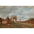 thumbnail image 2 of Tina Blau 24x17 Black Ornate Framed Double Matted Museum Art Print Titled: Arch of Titus Vespasian, 2 of 5