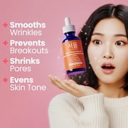 SeoulCeuticals Korean Skin Care 20% Vitamin C Hyaluronic Acid Serum + CE Ferulic Acid - Potent Anti Aging, Anti Wrinkle Korean Beauty Skincare 1oz