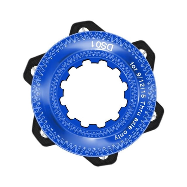 Central Lock Adapter Aluminum Alloy Durable Anodizing Compact Easy Installation Anti-Rust Central Locked Hub To Six-Bolt Brake Disc Rotor Conversion Ring Accessory