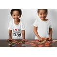 thumbnail image 3 of Old Glory Toddler Father's Day I Heart My Awesome Dad 8 Bit Pixel Short Sleeve Graphic T Shirt, 3 of 6