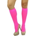 thumbnail image 6 of ToBeInStyle Women's Fashion Opaque Nylon Knee High Socks - Hot Pink, 6 of 6