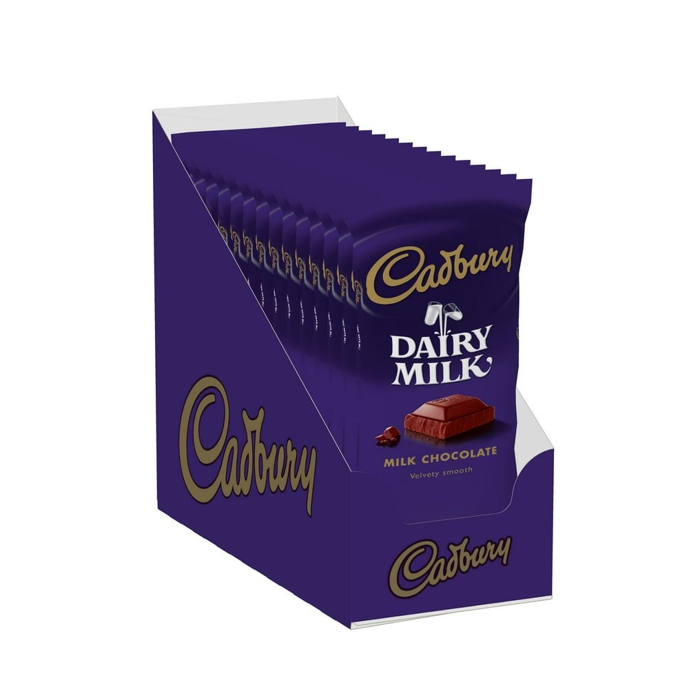 CADBURY DAIRY MILK Milk Chocolate Candy, 3.5 oz, Bar (14 ct)