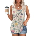 thumbnail image 2 of Summer Tops for Women Over 50 Tie Front Women Lace Tops And Blouses Oversized Button Down Shirts for Women, 2 of 6