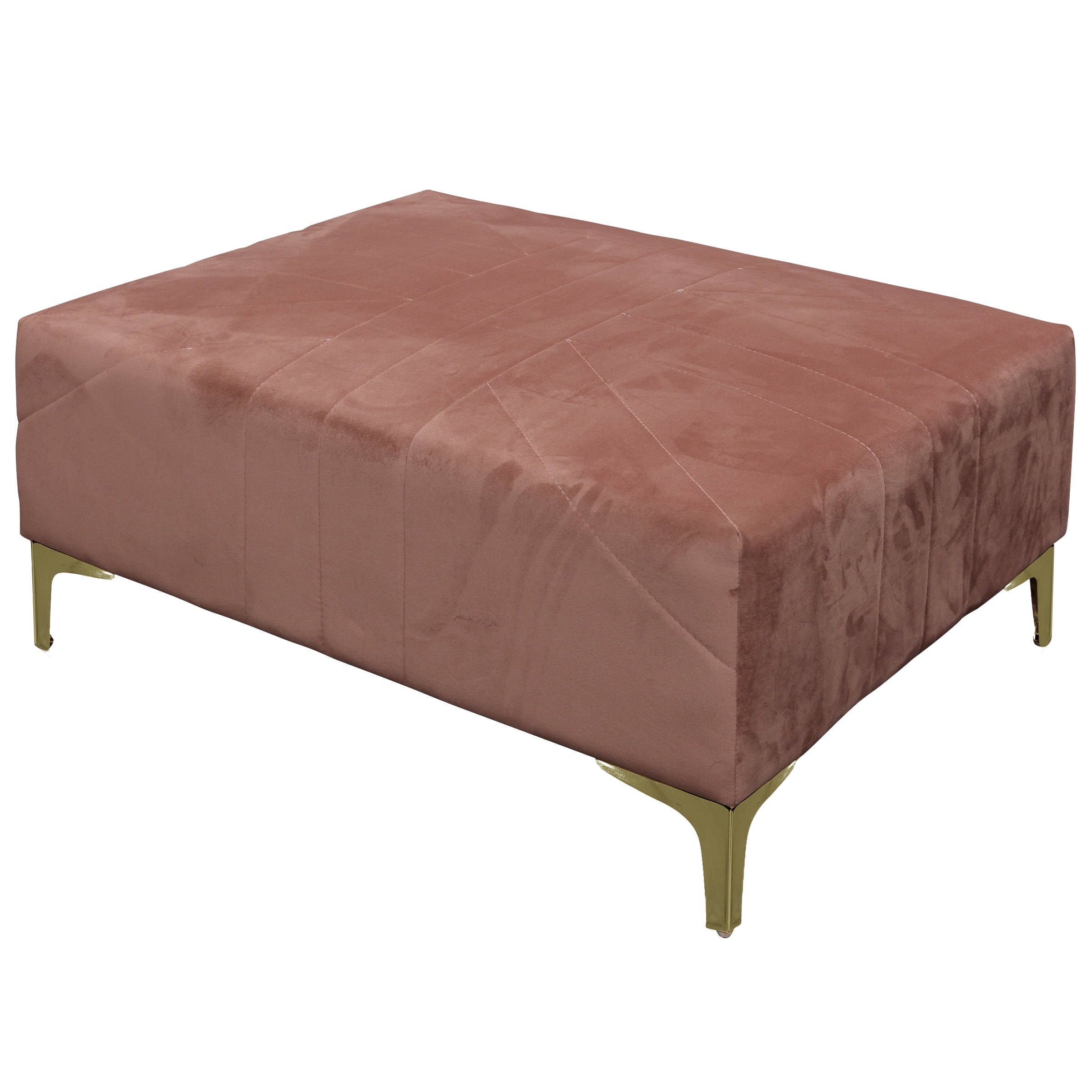 Roxie Rose Ottoman Pink Gold Base