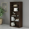 thumbnail image 5 of Studio C Tall 5 Shelf Bookcase in Black Walnut - Engineered Wood, 5 of 5