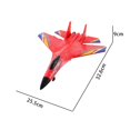thumbnail image 5 of Avión RC de ala fija Yotijar Basecampon de 2 RC Fighter para Principiantes rojo amarillo, 5 of 5