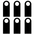 thumbnail image 1 of 6Pcs Creative Mini Two-sided Chalkboard Door Knob Hanger Tags Blackboard Message Board Hotel Sign Decoration Pendant, 1 of 3