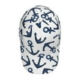 thumbnail image 6 of Wukai Navy Blue Anchor Baseball Cap: Comfortable, Stylish, and Adjustable Hat for Sports, Daily Wear, and Outdoor Activities-One Size, 6 of 7