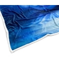 thumbnail image 4 of Galaxy Space Throw Blanket Moon Flower Stars Print Decor Soft Warm Cozy Blanket Plush Blue Throws \u200bBlankets for Women Girls Kids Couch Travel Livingroom Bedroom Decor 60 x 80 Inch, 4 of 6