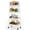White, variant on 4-Tier Rolling Utility Cart with Lockable Wheels, Metal Mobile Storage Shelf Organizer for Kitchen, Bathroom, Living Room & Narrow Spaces