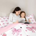 thumbnail image 4 of Erosebridal Kids Kawaii Polka Dots Bowknot Bedding Comforter Set 7 Pieces,Girls Teens Cute Love Heart Stars Print Full Bedding Set,Pink Reversible,Microfiber Bedroom Decor, 4 of 6