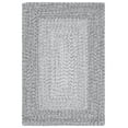 thumbnail image 2 of SAFAVIEH Braided Evangeline Bordered Machine Washable Reversible Area Rug, Grey, 2' x 3', 2 of 13