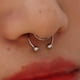 thumbnail image 4 of 5 piezas de aros falsos para la nariz, piercing falso para el tabique nasal, piercing falso para orejas sin perforar, piercings para el labio para mujer y hombre, 4 of 5