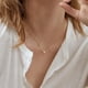 thumbnail image 5 of Collares para mujer, colgante de corazón de amor AZ, 26 letras, regalos de oro de 18 quilates para esposa, cumpleaños o Navidad, regalo de San Valentín para ella, mamá, novias, 5 of 5