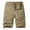 A-Khaki, variant on Wyobmus Men's Flax Casual Cargo Shorts Cotton Drawstring Stretch Summer Beach Shorts Lightweight Summer Outdoor Fishing Short With Multi Pockets A-Gray