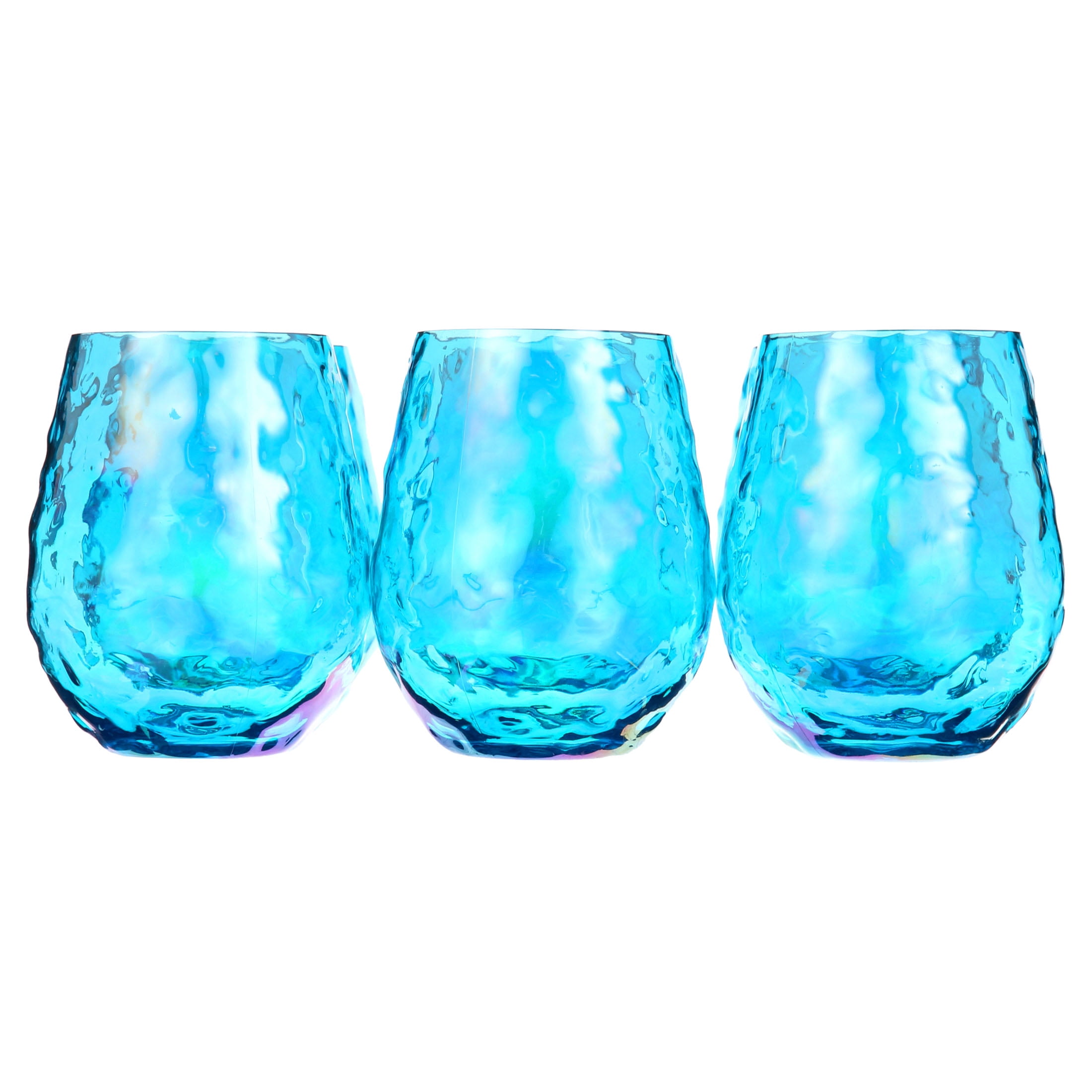 Better Homes & Gardens Clear Flared Stemless Wine Glass, 4 Pack