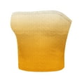 thumbnail image 3 of Tube Top for Women, Sleeveless Strapless Solid Color Polyester Top with Elastic Band, Regular Length, Black L, 3 of 5