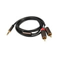 thumbnail image 4 of Jack 3.5mm to 2 RCA Audio Cable AUX Splitter 3.5mm Stereo Male to Male RCA Adapter 2 Speaker Cable 1m, 4 of 8