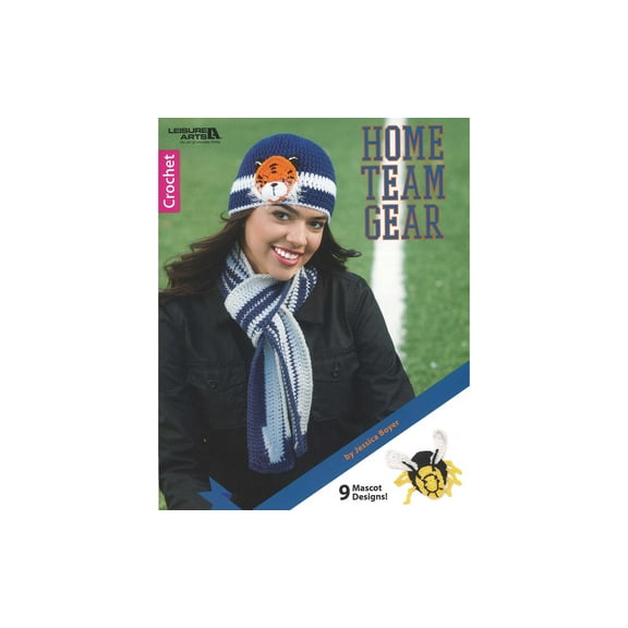 Leisure Arts Home Team Gear Crochet Book