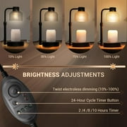 Nurforta Candle Warmer Lamp with Timer: Adjustable Height Dimmable Candle Warmer 24-Hour Cycle Timer - Mother's Day Gifts for Mom Home Decor House Warming Gifts New Home
