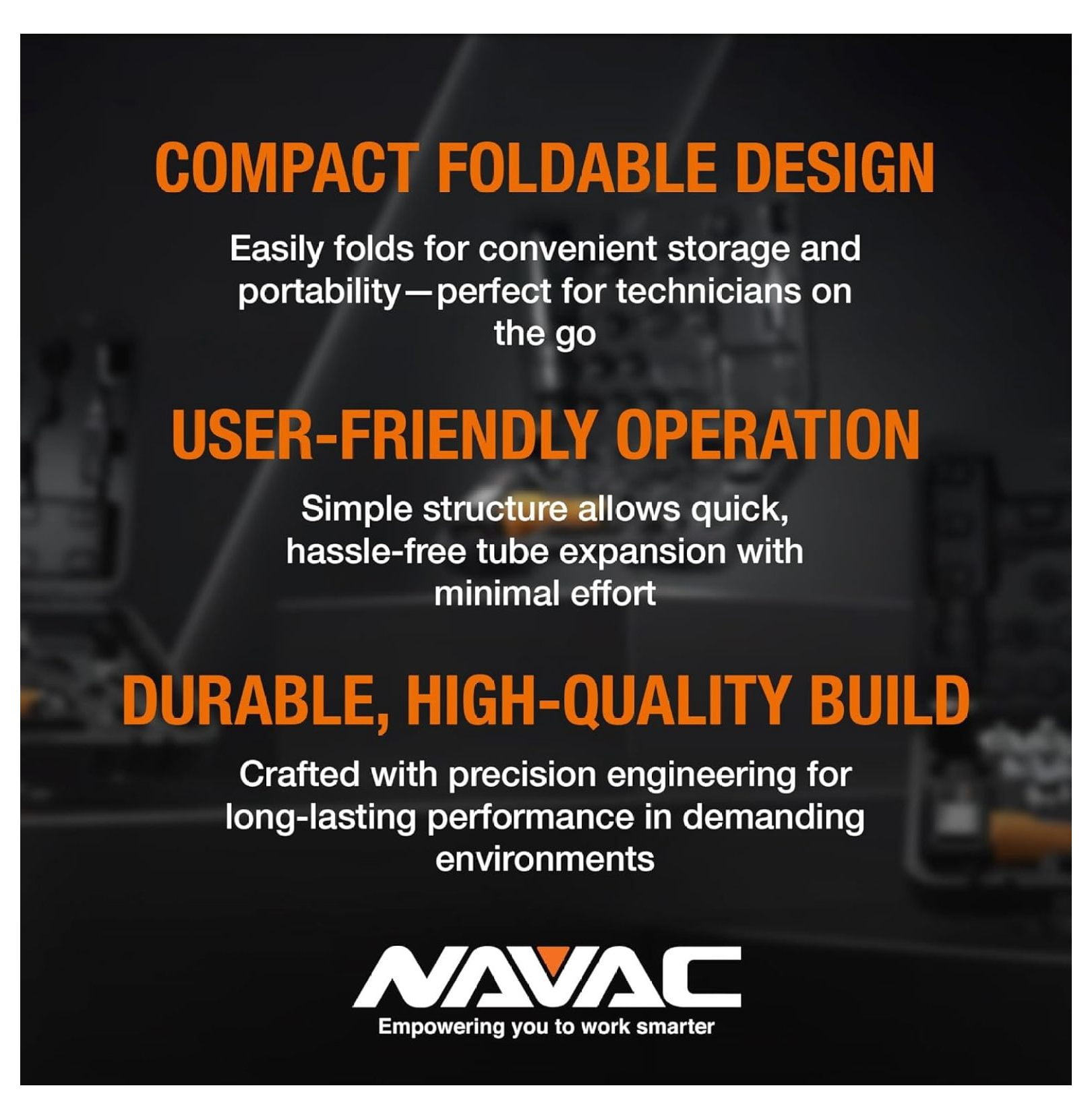 NTE7 Manual Tubing Expander | Foldable Swaging Tool | Copper Tubing 3/8", 1/2", 5/8", 3/4", 7/8" OD | 1 Year Warranty