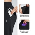 thumbnail image 2 of BALEAF Women's Swim Capris Pants 18" Quick Dry Modest Swimsuits 2025 UPF50+ Beach Bathing Suit Bottoms with Pockets Lightweight Black L, 2 of 7