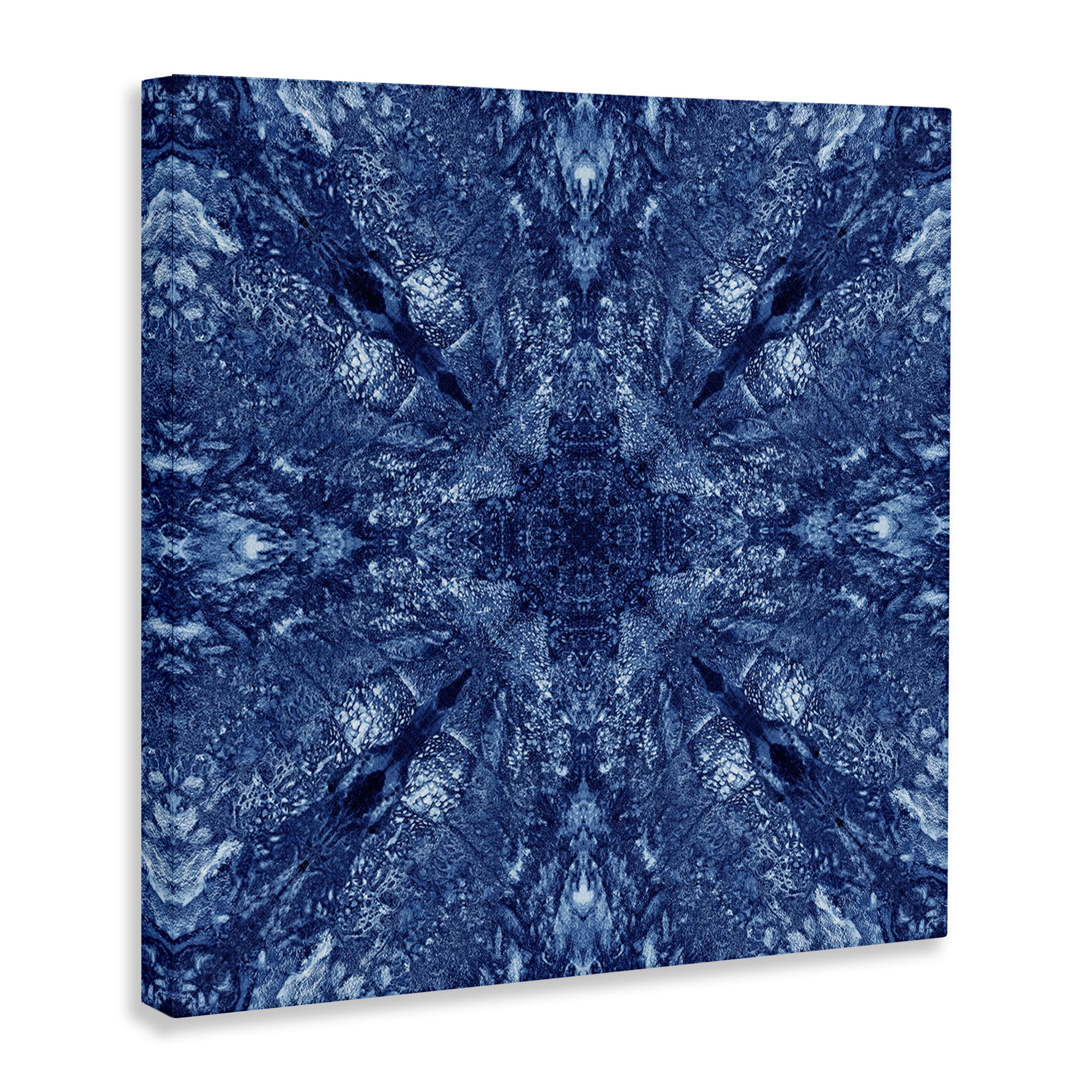 Stupell Industries Centric Symmetry Pattern Abstract Painting Wrapped Canvas Art Print Wall Art, 30 x 30