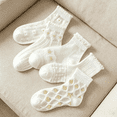 thumbnail image 3 of Girls Lace Ruffle Socks 5 Pack, Cotton Breathable Dress Socks for Kids, White, Scalloped Cuff, Sizes S-XL,Size 3 T, 3 of 3