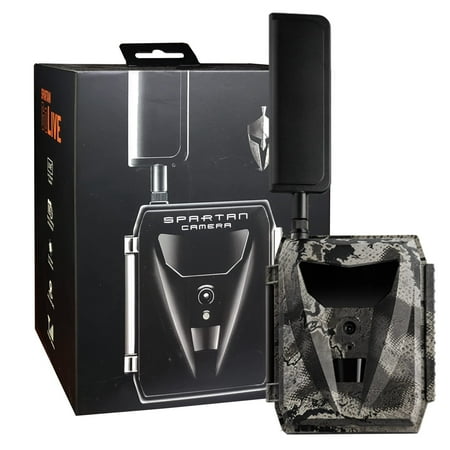 Spartan GoLive 4G LTE Trail Camera Free Roaming in US Live-Streaming Anti-Theft GPS On-Demand Image&Video Capture Real-time Updates Built-in Lithium Battery Blackout Areus Camo
