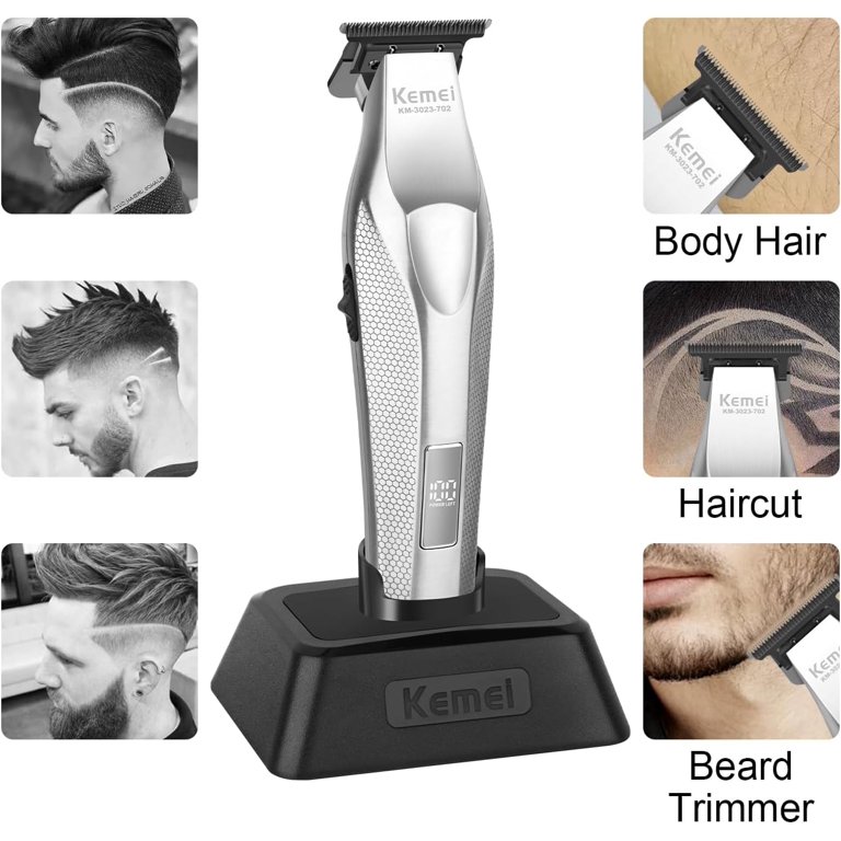 KEMEI KM-3023-702 Professional Hair Clipper for Men, Zero Gapped
