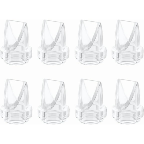 8PCS Duckbill Valves Compatible with eufy E10/S1/S1 Pro,Lansinoh Discreet Duo,MomMed S21/S18,NCVI S32,Nuliie S32, NICEGREEN S32,Zooawa S32 Breast Pump Replacement Pump Accessories, S32/S21/18 Valves