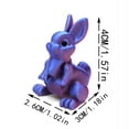 thumbnail image 3 of Easter 3D Printed Articulated Rabbit Decoration Colorful Flexible Bunny Figurine Multiple styles for Festive Home Decor Holiday Gift Desktop Toy Durable Ornament, 3 of 6