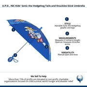 U.P.D., INC Kids Sonic the Hedgehog Tails and Knuckles Stick Umbrella