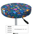 thumbnail image 4 of Gukieu Sea Fish Print Round Chair Cover, Dust-proof and Non-slip Bar Chair Protective Cover, Suitable for Bars, Restaurants, Offices-13 inch, 4 of 7