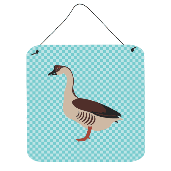 Carolines Treasures BB8070DS66 Chinese Goose Blue Check Wall or Door Hanging Prints, 6 x 6 in.