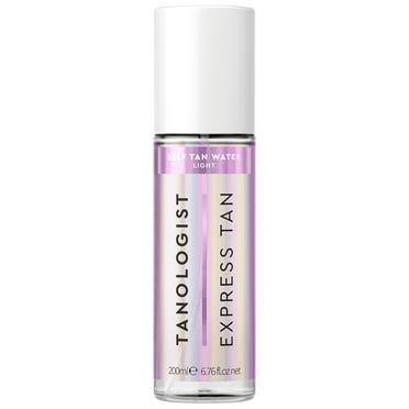 Tanologist Express Self Tan Water, Lightweight, Water Based Self Tanner, 200 ml Bottle, Light Tan