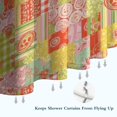 thumbnail image 6 of Pioneer Flower Floral Print Pattern Shower Curtain 84"x72", Bathroom Decorative Shower Curtain Set with 12 Hooks, Waterproof Washable, 6 of 6