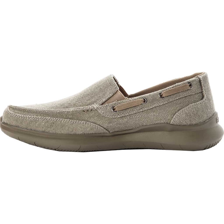 Propet Viasol Men\'s Size 15EEE Gray Canvas Loafers Slip On Casual Shoes MCX044C Viasol Slip-On | Men main image 4