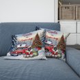 thumbnail image 2 of Santa is Coming Belgian Malinois Merry Christmas Xmas Noel Truck Tree Pillow Cushion Double Sided Sheepdog Dog Lover Gifts Throw Pillow - 02023, 2 of 4