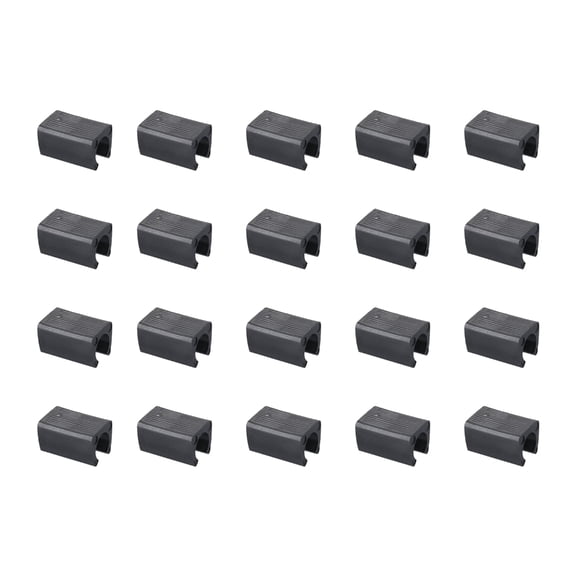 20/40pcs lastic Chair Foot UShaped Floor Glides Tubing Caps Cover Foot Pad Rectangle Shaped Non-Slip Chair Leg Tips