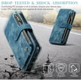 thumbnail image 6 of Case for iPhone 14 Pro Max, Flip Leather Wallet Case with 10 Card Slot Holder Zipper Pocket Kickstand Magnetic Closure Shockproof Flip Folio Cover for iPhone 14 Pro Max 5G 6.7 inch 2022 (Teal), 6 of 17